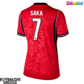 Anglie Bukayo Saka #7 Dámské Venkovní Dres MS 2026 Krátký Rukáv